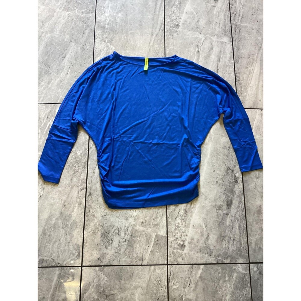 Betabrand NWOT Shirt Womens XS Blue Kylie Dolman Sleeve Stretch Pullover Blouse